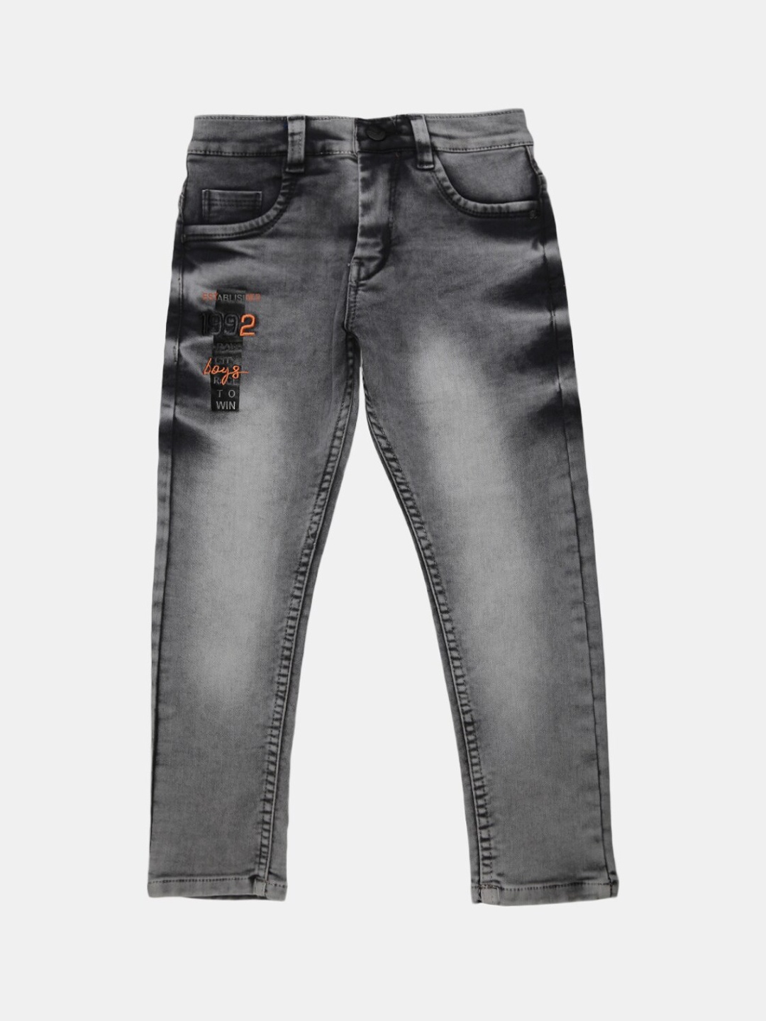 

V-Mart Boys Grey Heavy Fade Jeans