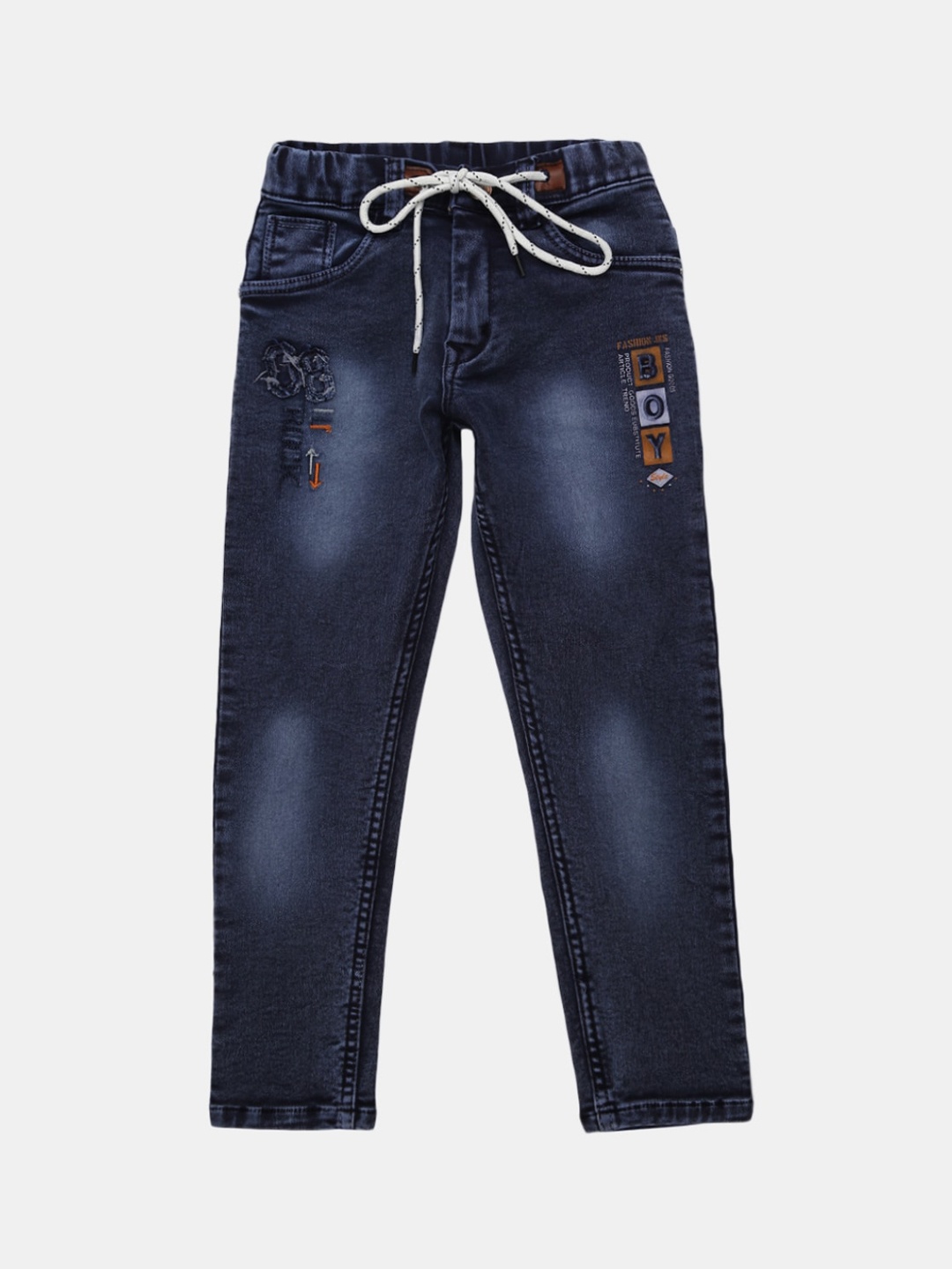 

V-Mart Boys Blue Heavy Fade Mid Rise Jeans