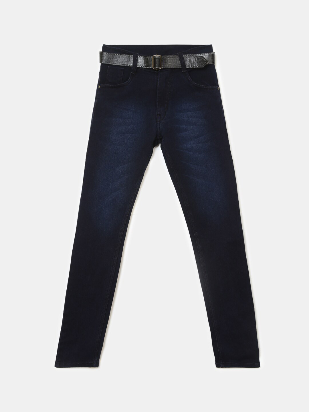 

V-Mart Boys Blue Solid Light Fade Medium Waist Jeans