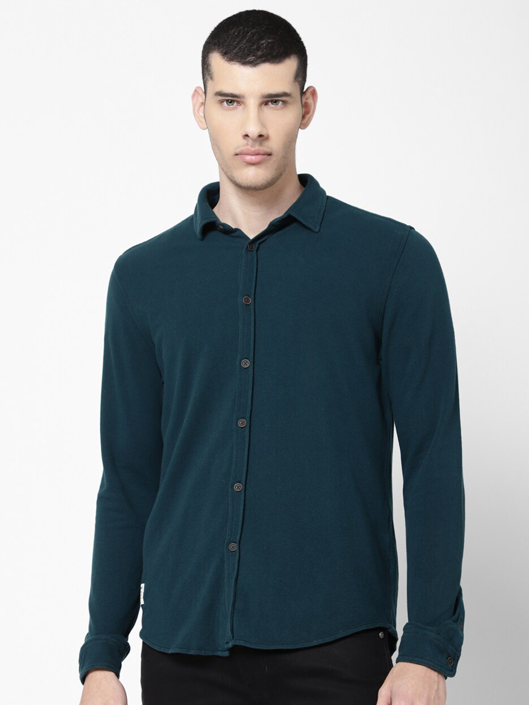 

Wrangler Men Blue Cotton Casual Shirt