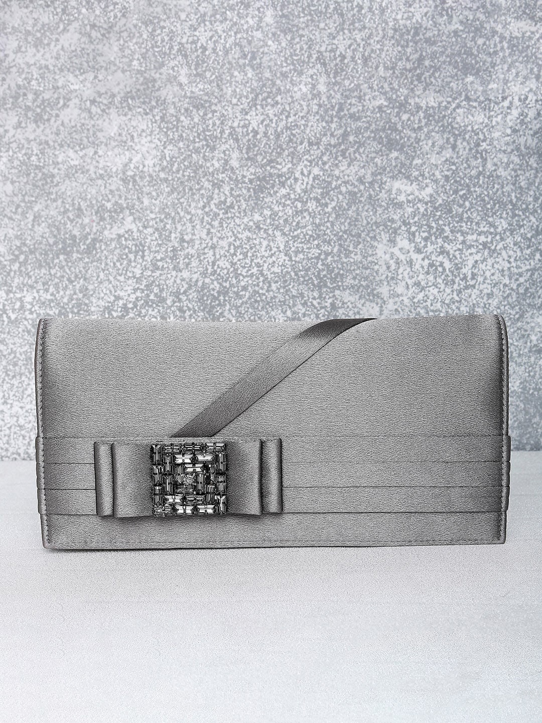 

Peora Grey Clutch Purses for Women Handmade Evening Handbags Bridal Clutch