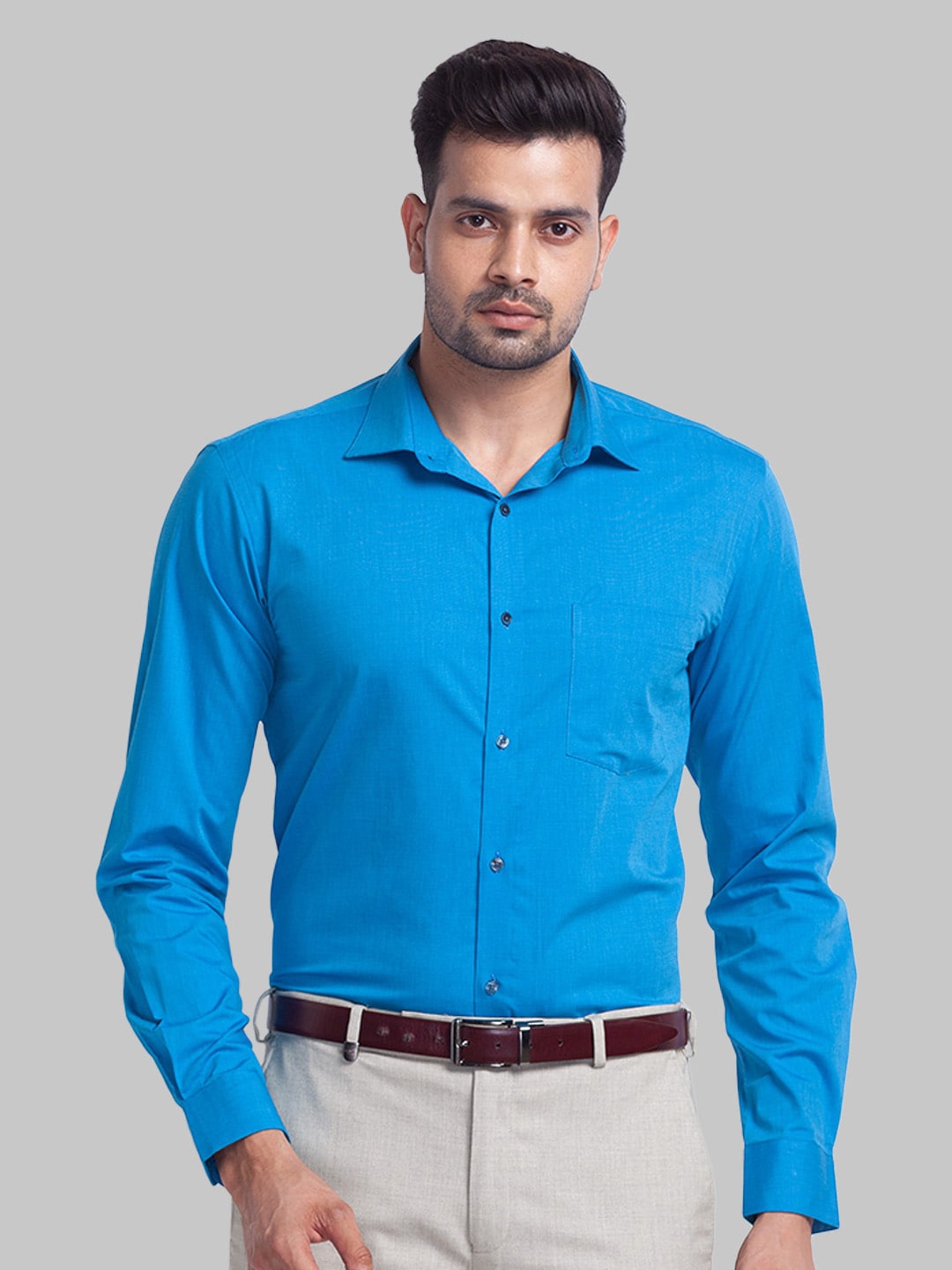 

Park Avenue Men Blue Slim Fit Formal Shirt