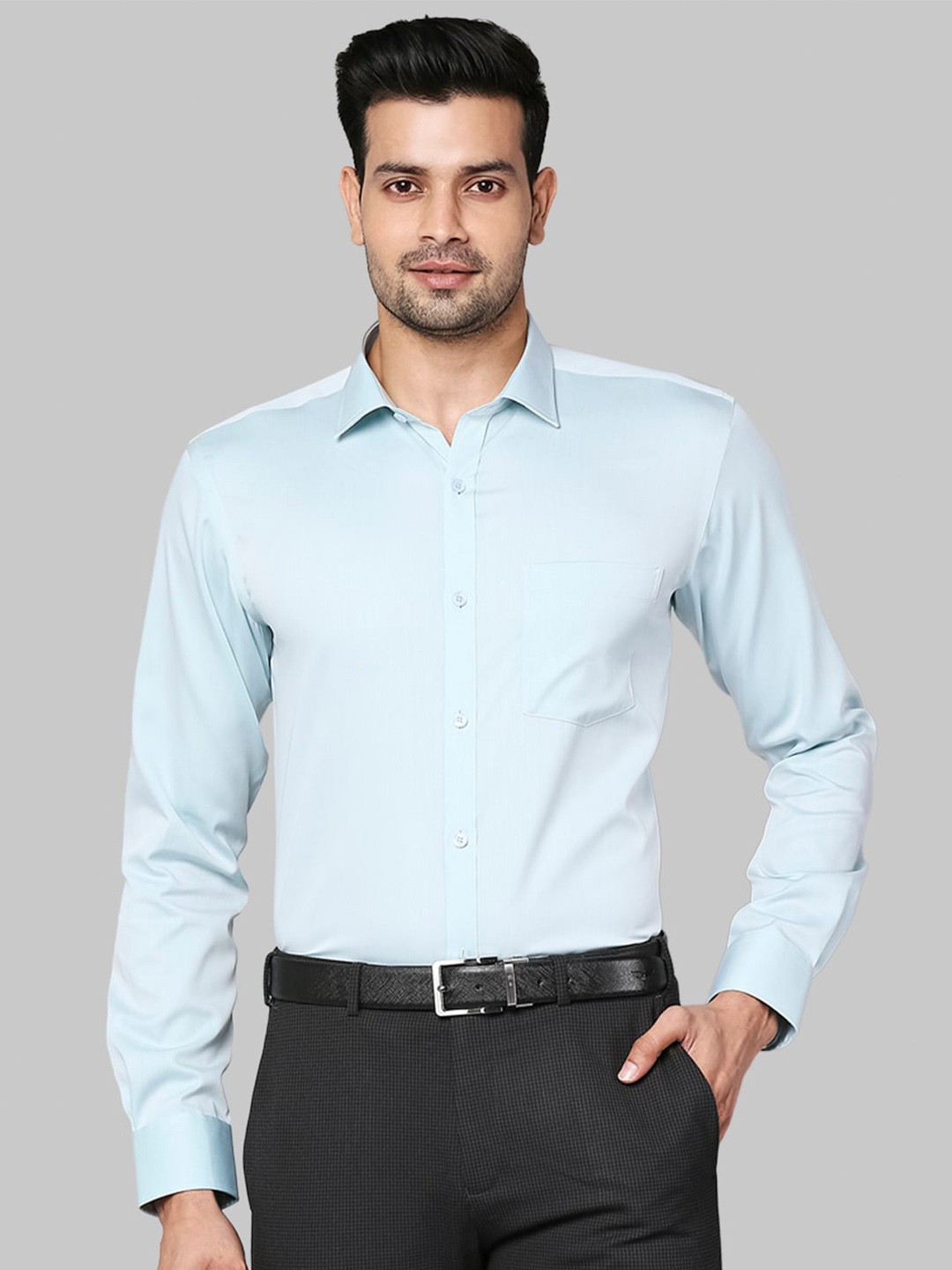 

Park Avenue Men Green Slim Fit Casual Shirt