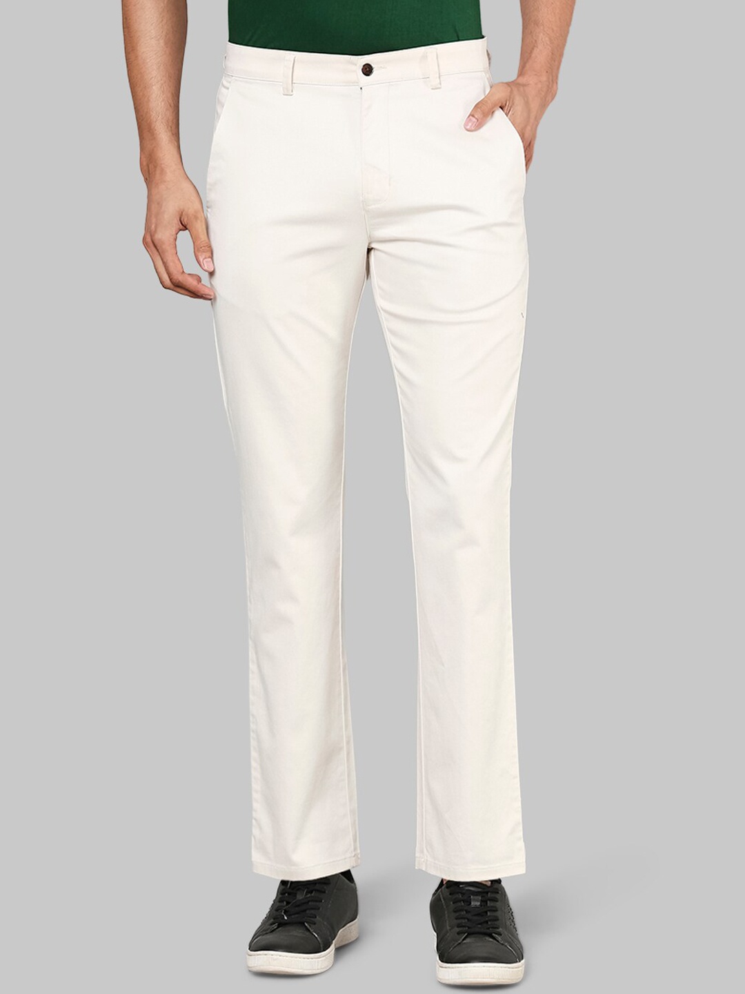 

Park Avenue Men Beige Slim Fit Trousers