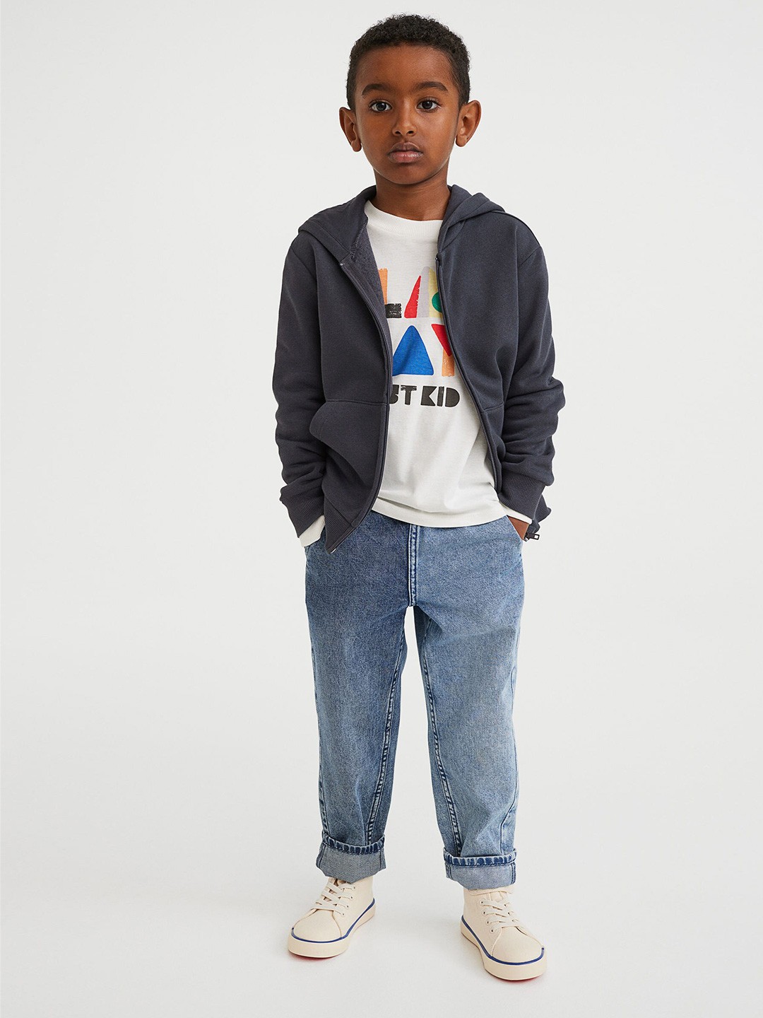 

H&M Boys Grey Zip-Through Hoodie