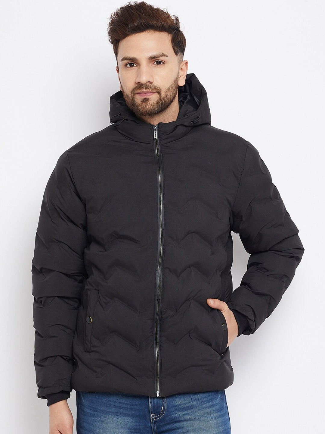 

Okane Men Black Puffer Jacket