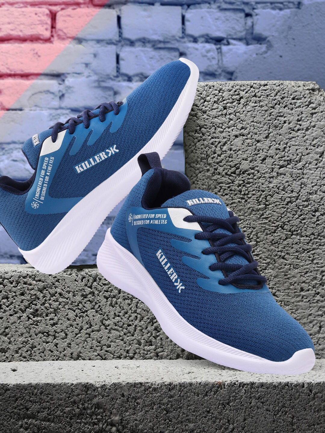 

Killer Men Blue Mesh Running Shoes