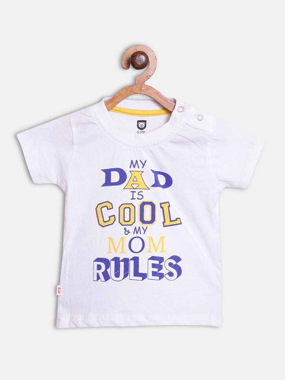 

612League Boys White Typography Printed T-shirt