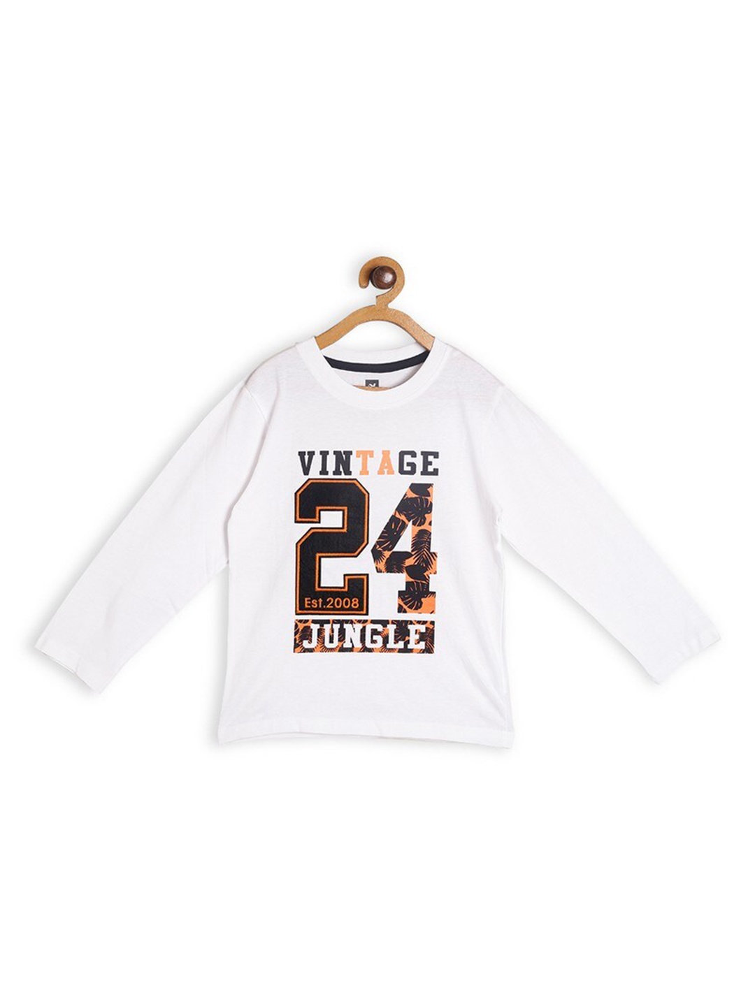 

612League Boys White Printed T-shirt