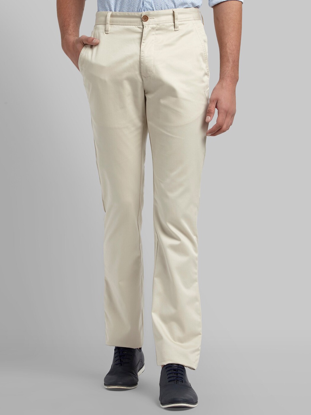 

Parx Men Beige Slim Fit Trouser