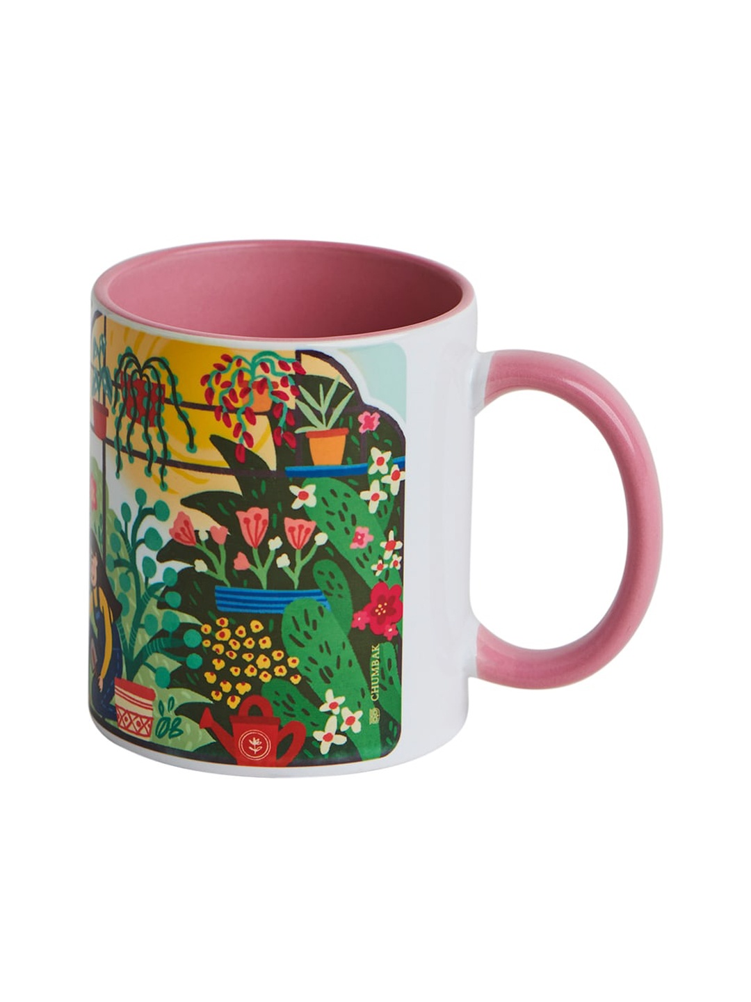 

Chumbak Pack Of 2 Pink & White Mug Gift Set