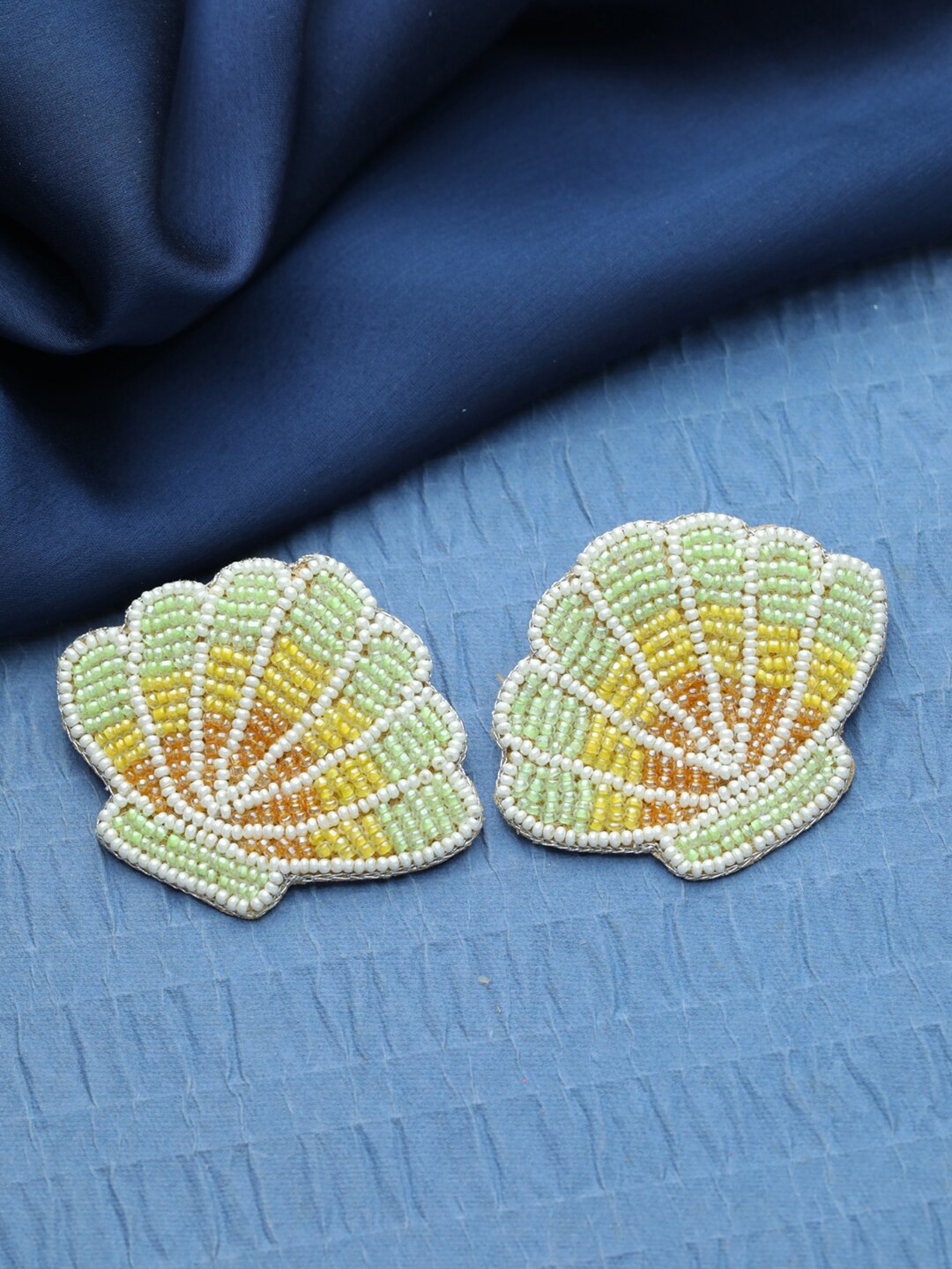 

Jazz and Sizzle Multicolored Beads Studded Studs Earrings, Multi
