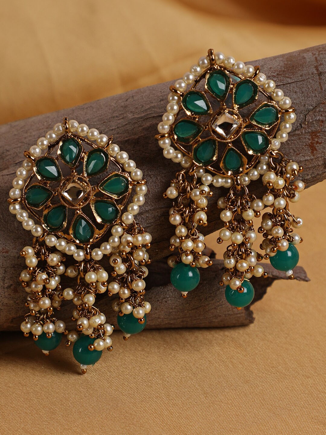 

Jazz and Sizzle Sea Green Contemporary Drop Earrings