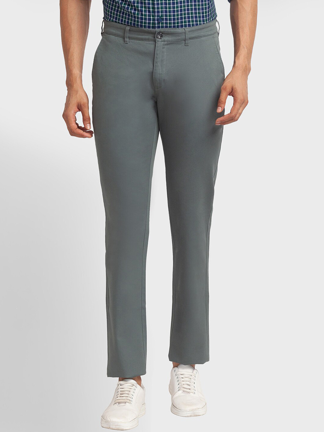 

ColorPlus Men Grey Trousers