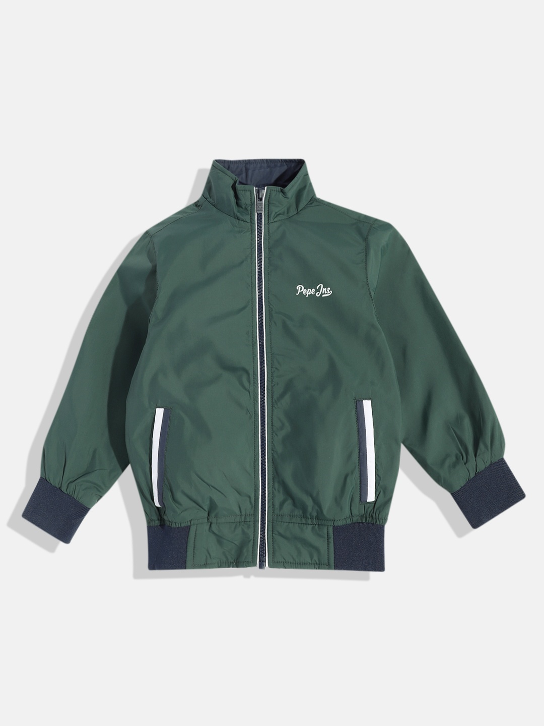 

Pepe Jeans Boys Solid Bomber Jacket, Green