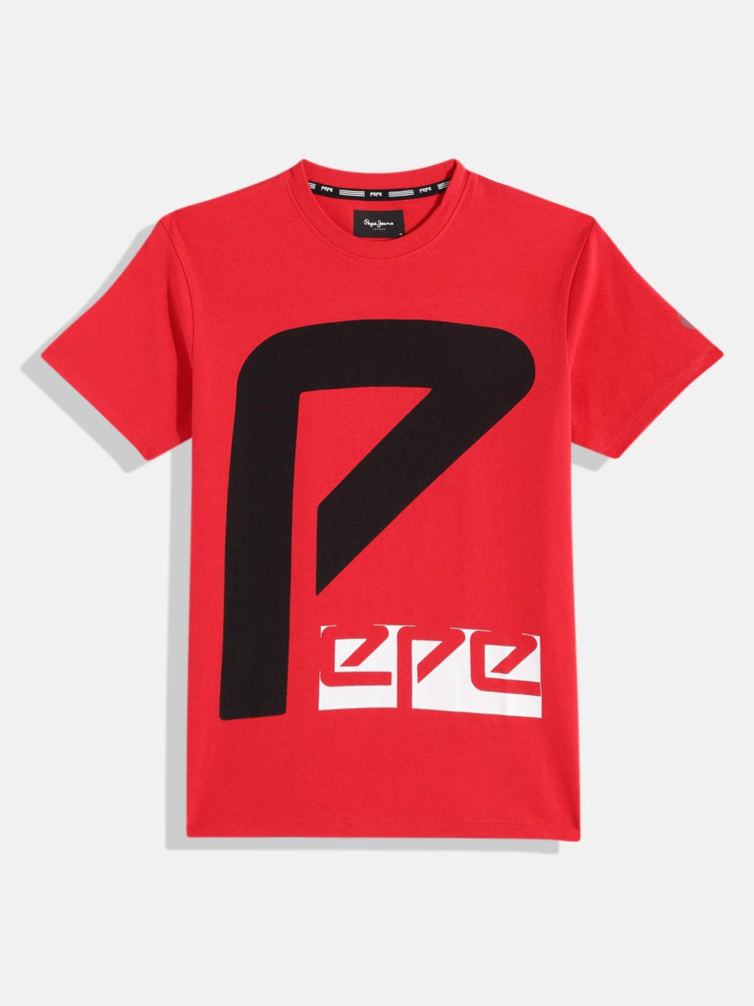 

Pepe Jeans Boys Brand Logo Printed T-shirt, Red