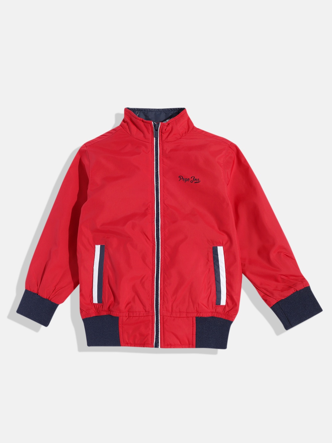 

Pepe Jeans Boys Solid Bomber Jacket, Red