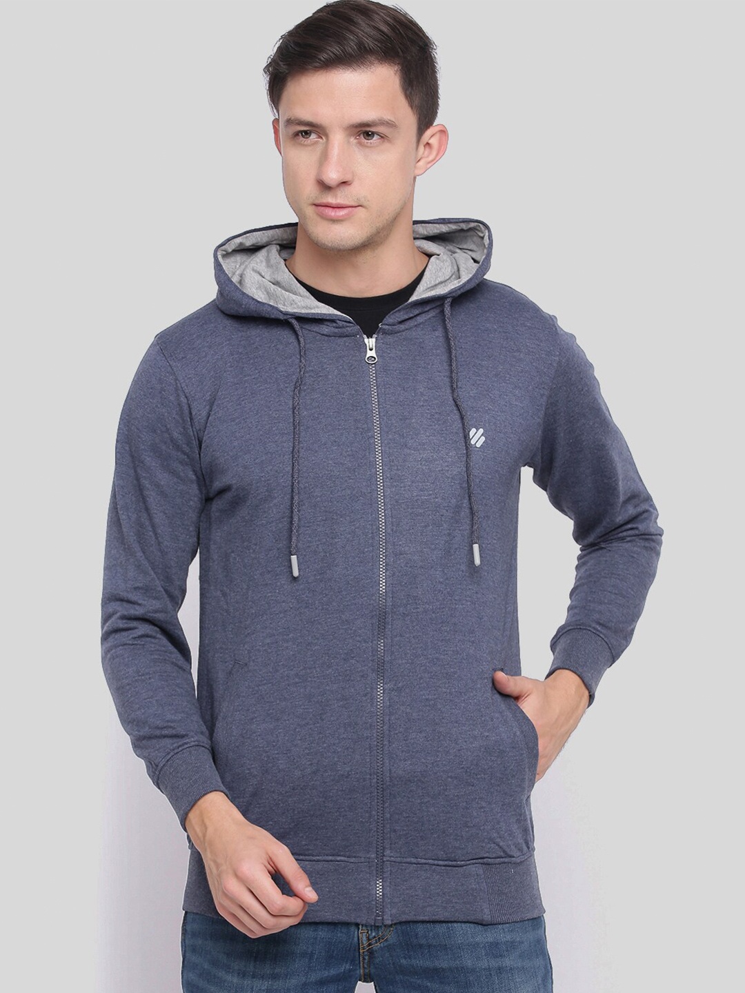 

ONN Men Blue Hooded Sweatshirt