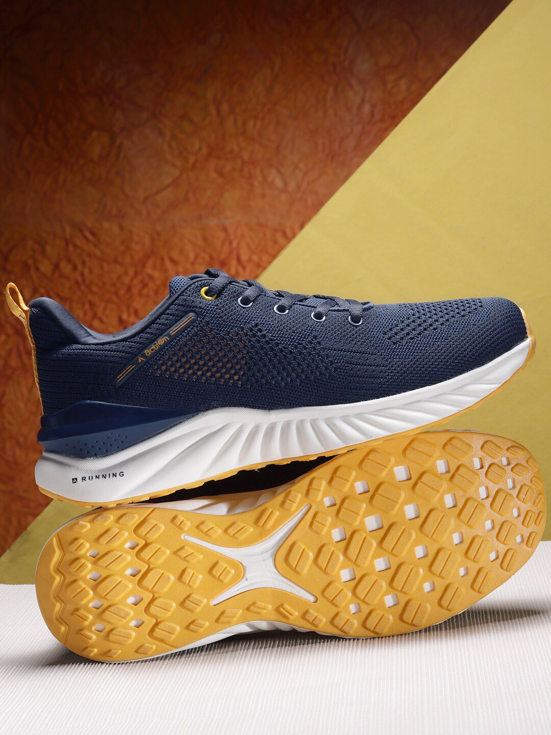 

Action Men Navy Blue Mesh Running Non-Marking Shoes