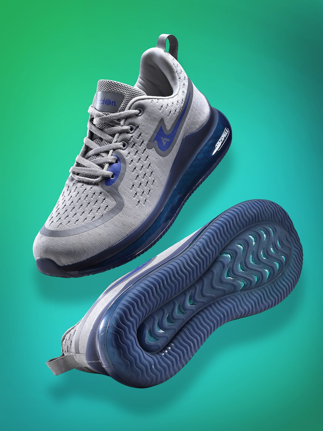 

Action Men Grey Mesh Running Non-Marking Shoes ATG-402