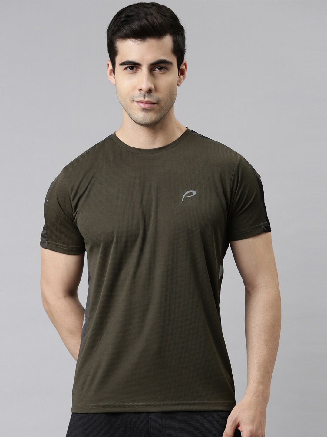 

Proline Active Men Olive Green T-shirt