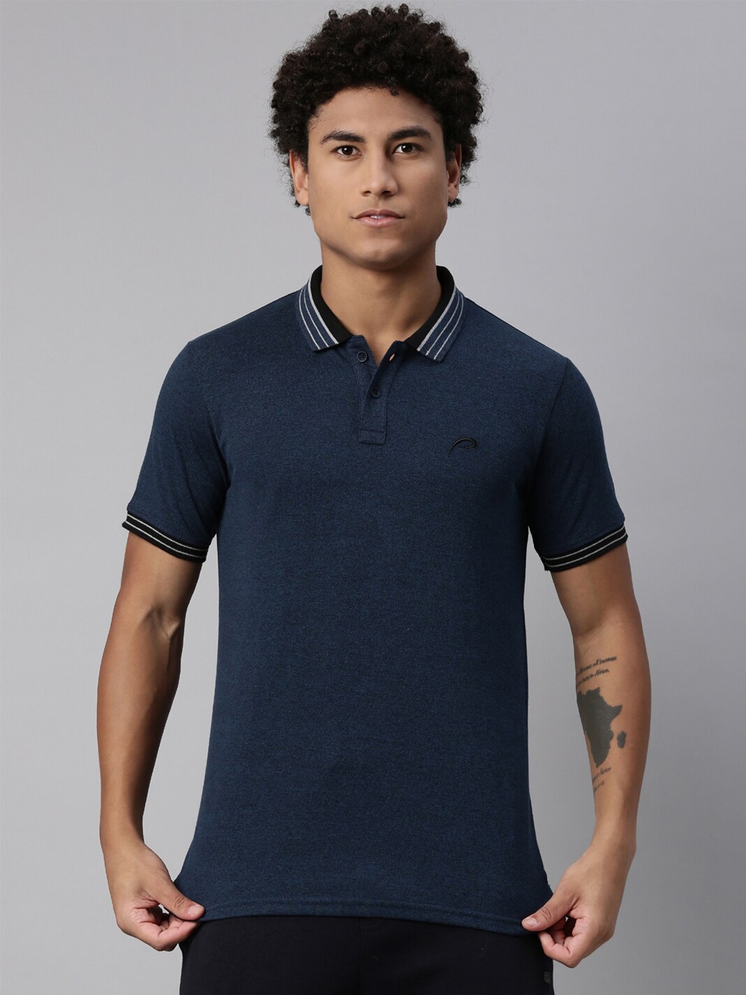 

Proline Active Men Teal Polo Collar T-shirt
