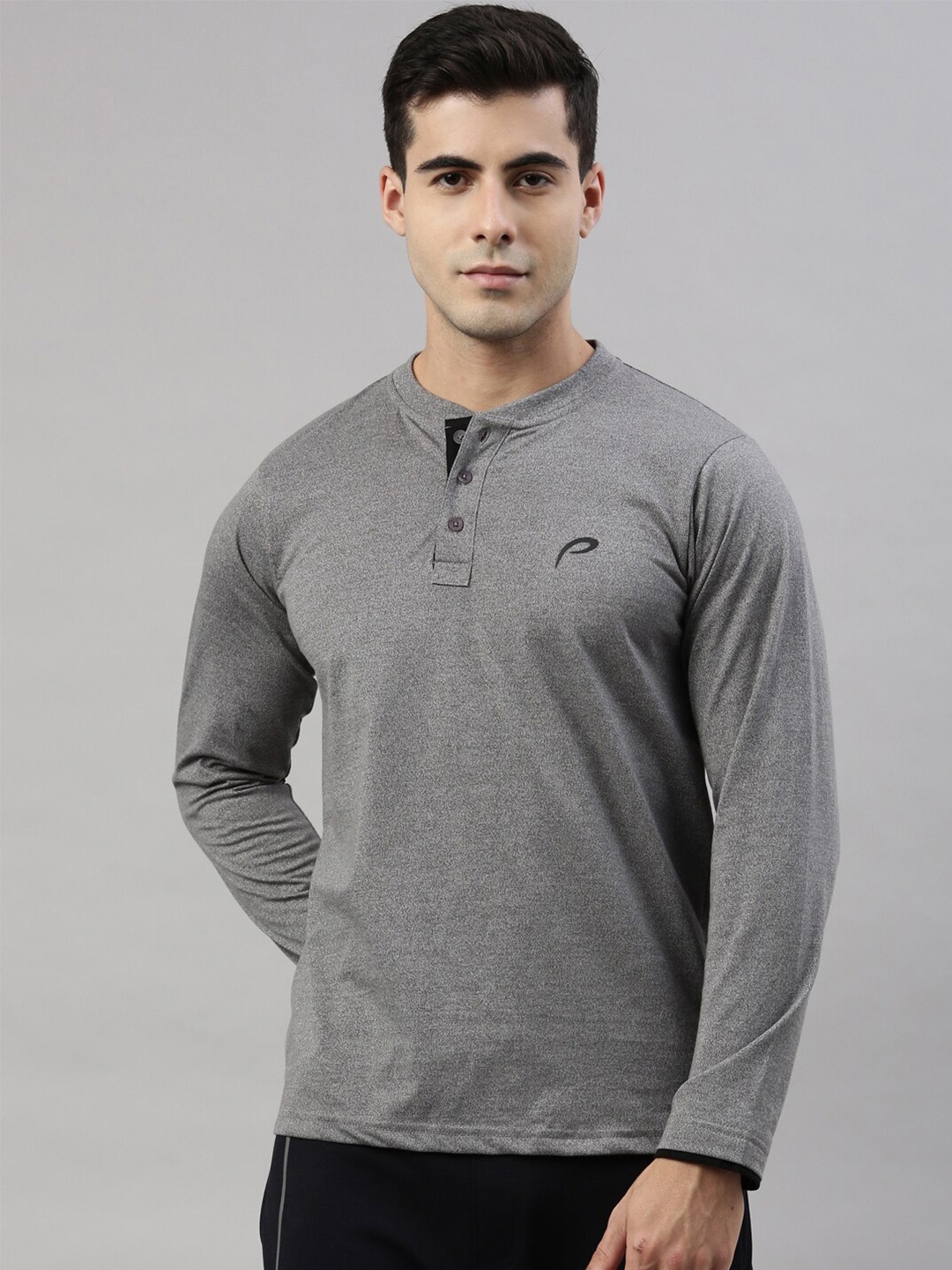 

Proline Active Men Grey Full Sleeves T-shirt