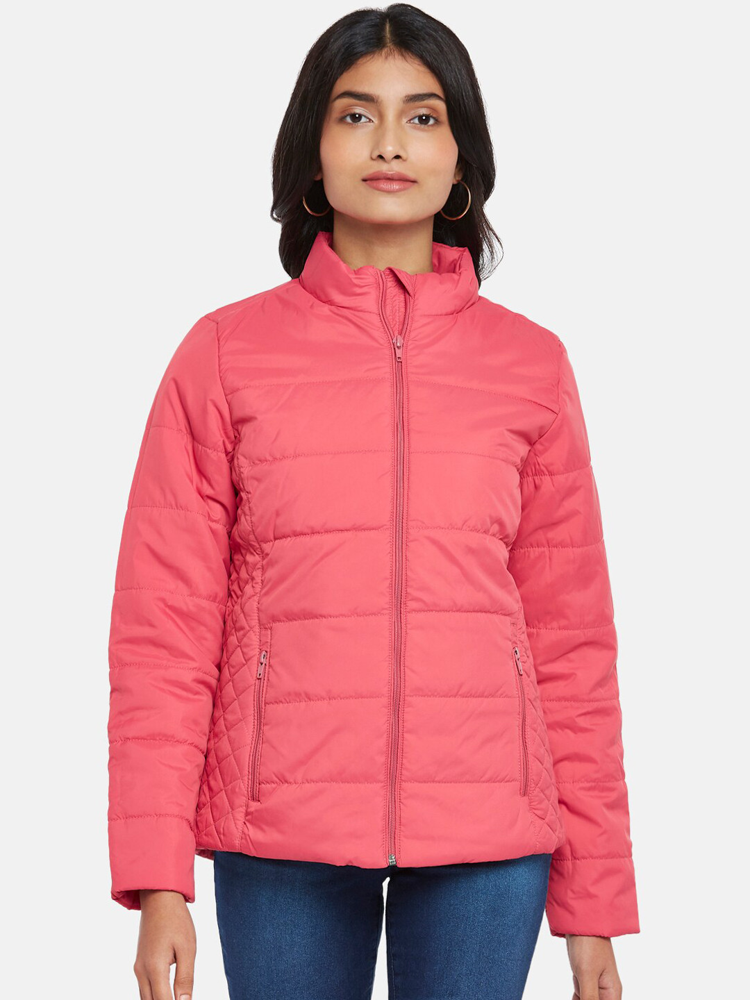 

People Women Pink Padded Jacket
