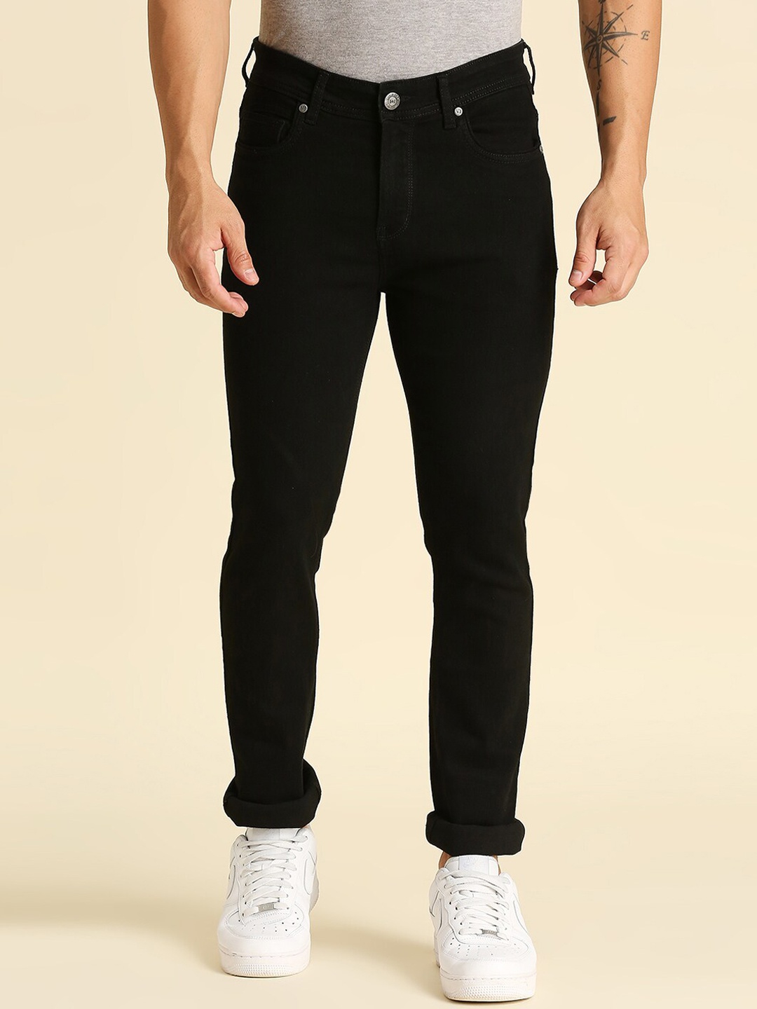 

High Star Men Black Slim Fit Jeans