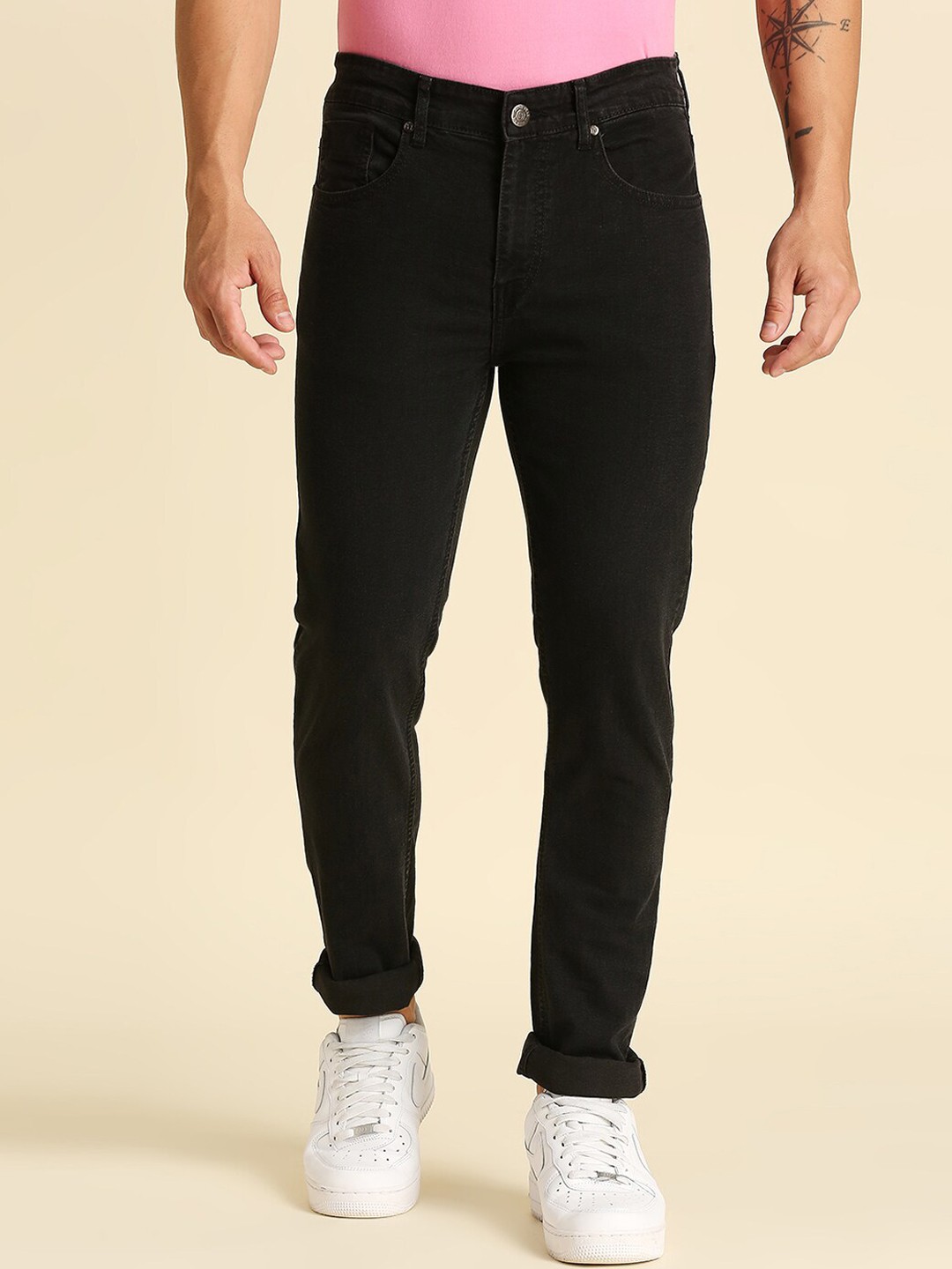 

High Star Men Black Slim Fit Jeans