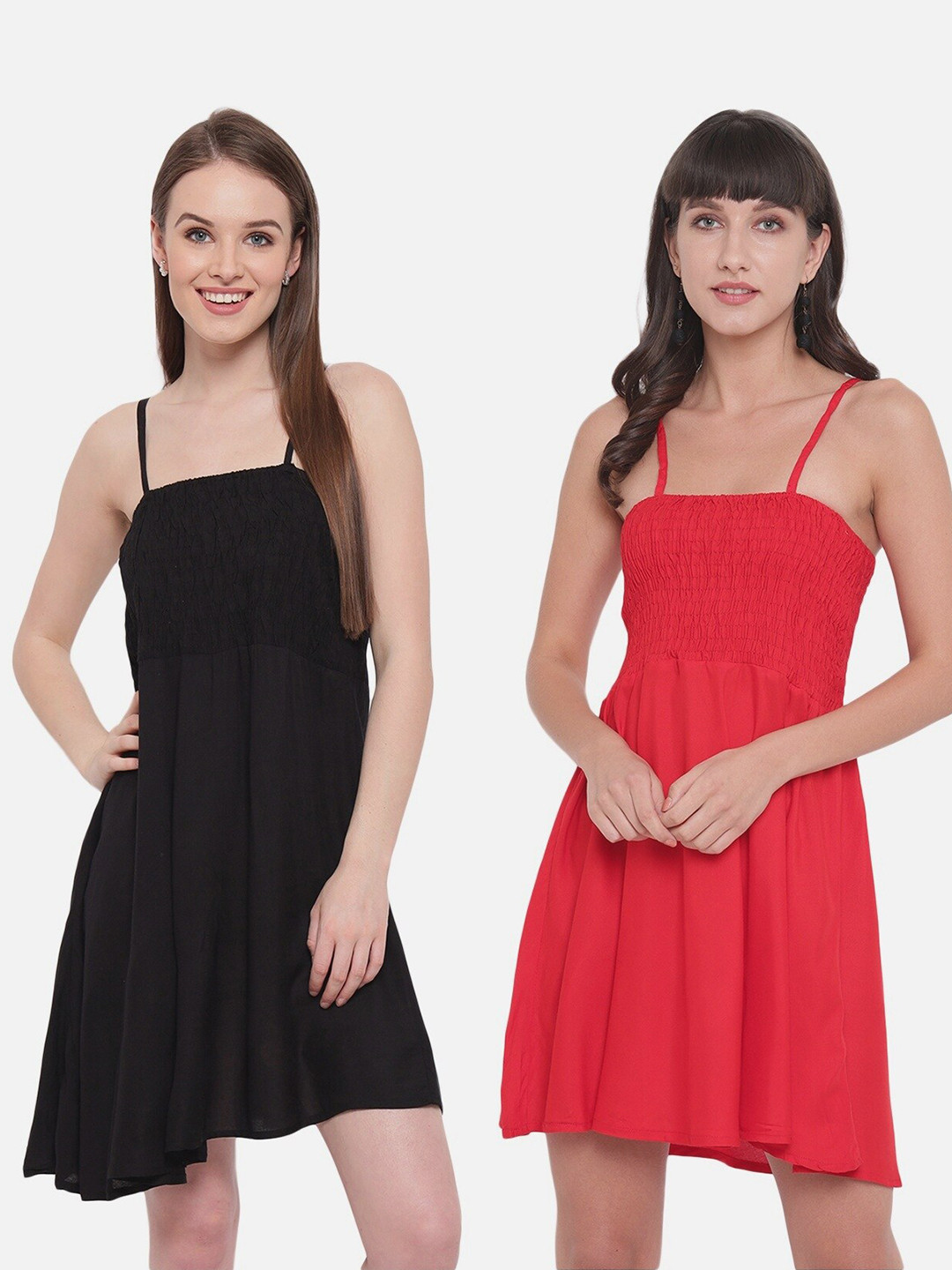 

Aawari Black & Pink Layered Empire Pack Of 2 Top