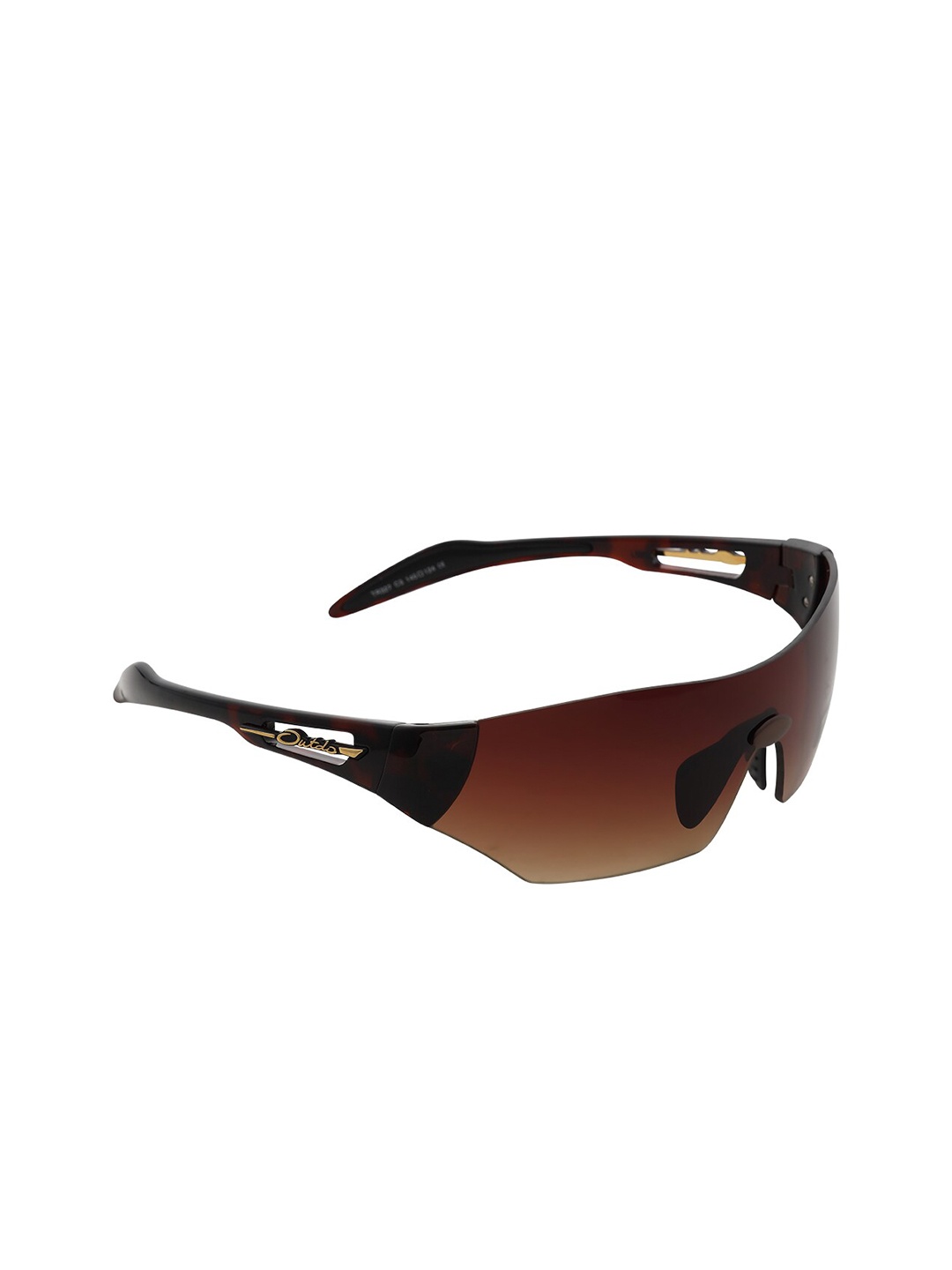 

CHARLES LONDON Men Brown Lens & Brown Sports Sunglasses with UV Protected Lens