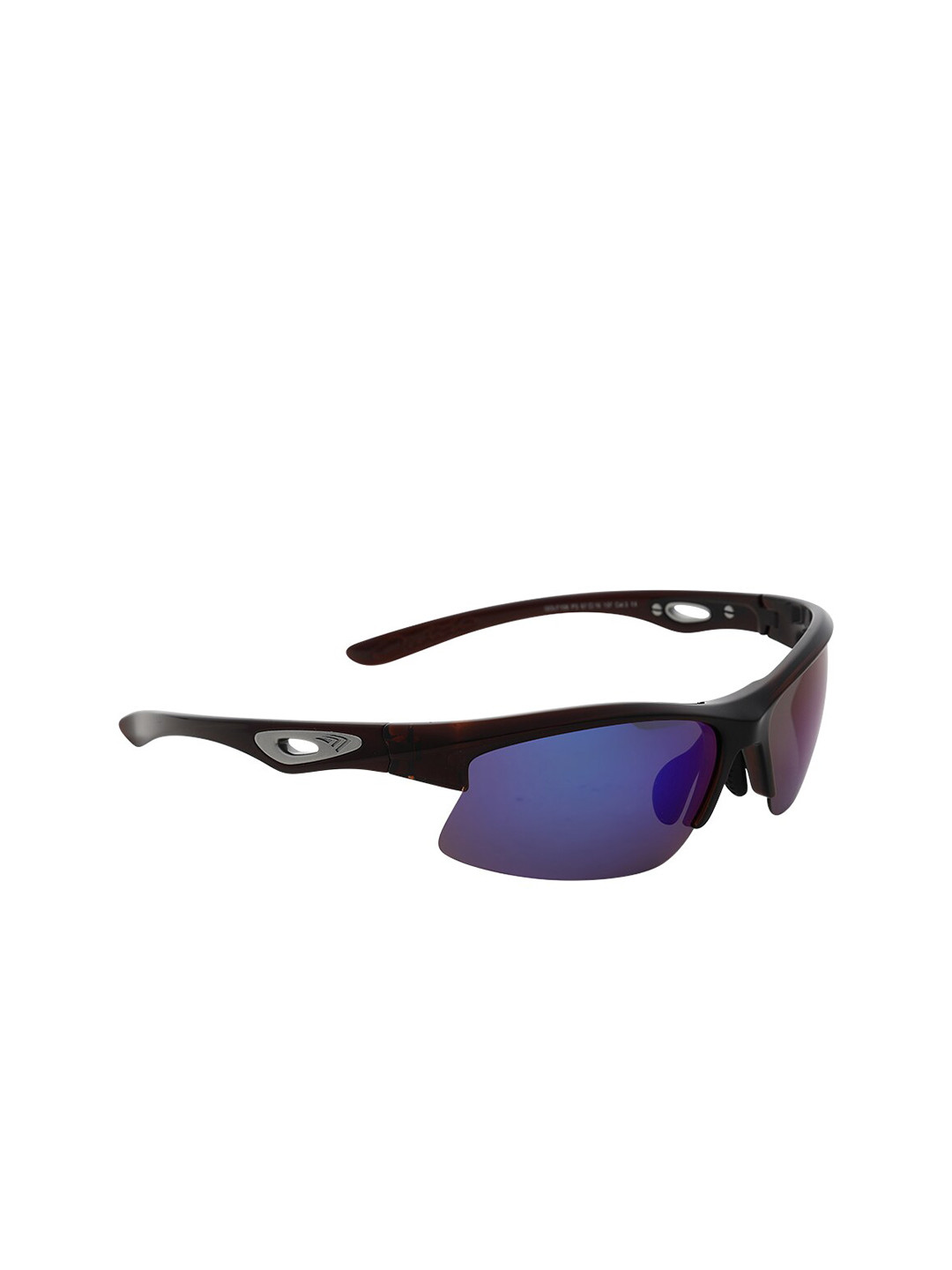 

CHARLES LONDON Men Blue Lens & Brown Sports Sunglasses with UV Protected Lens