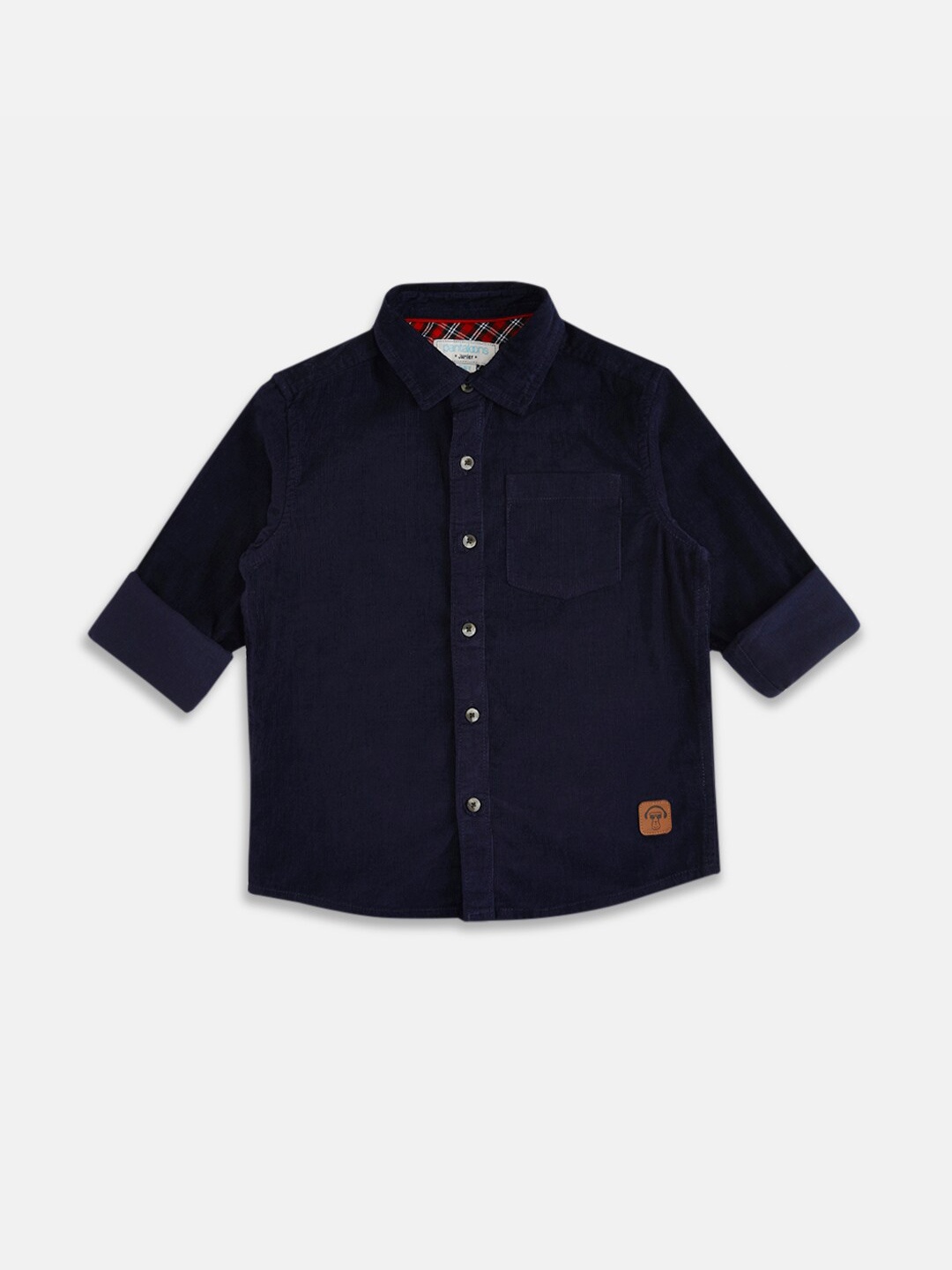 

Pantaloons Junior Boys Navy Blue Casual Shirt