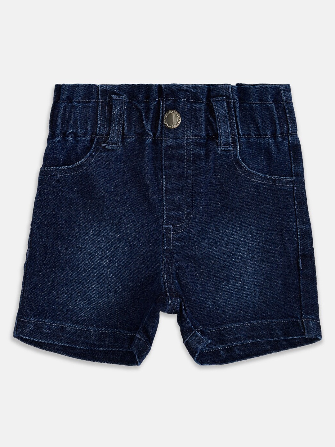 

Pantaloons Baby Girls Blue Denim Shorts
