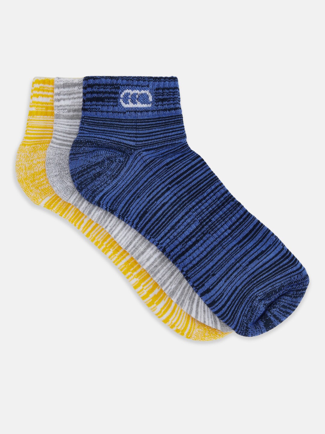 

Ajile by Pantaloons Men Pack of 3 Patterned Ankle Length Socks, Yellow