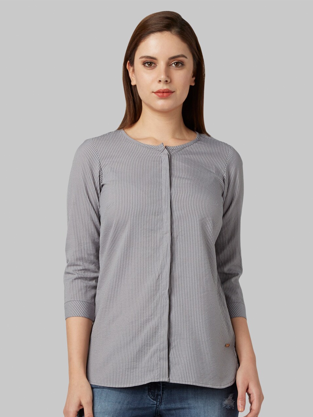 

Park Avenue Grey Striped Top