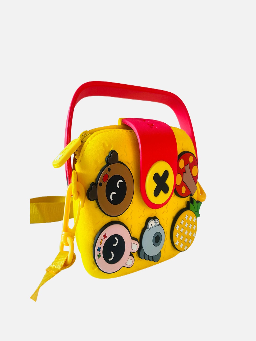 

Little Surprise Box LLP Kids Printed Structured Sling Bag, Yellow