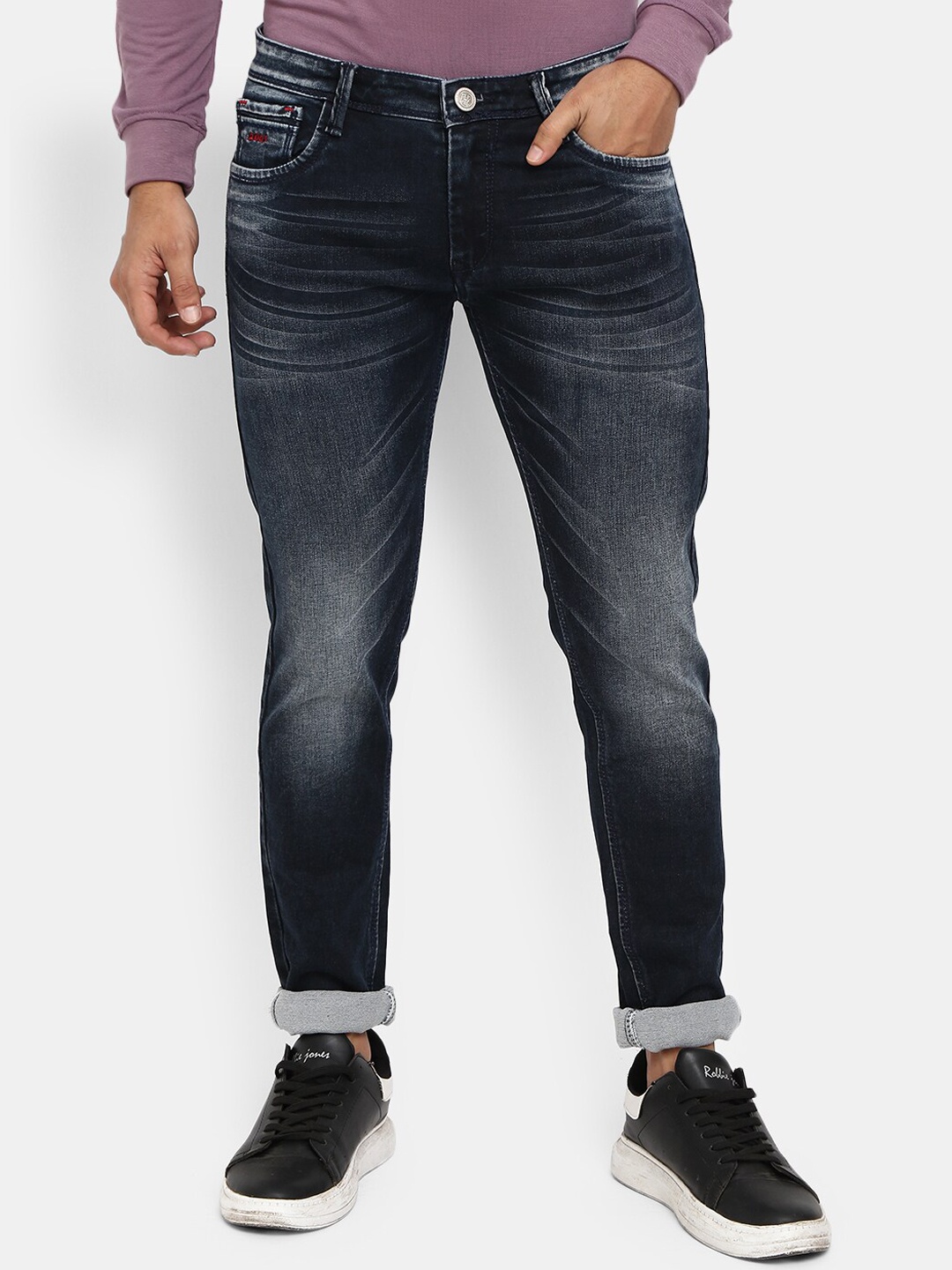 

V-Mart Men Blue Slim Fit Heavy Fade Jeans