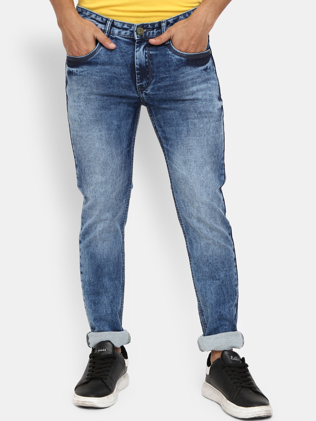 

V-Mart Men Blue Slim Fit Heavy Fade Jeans