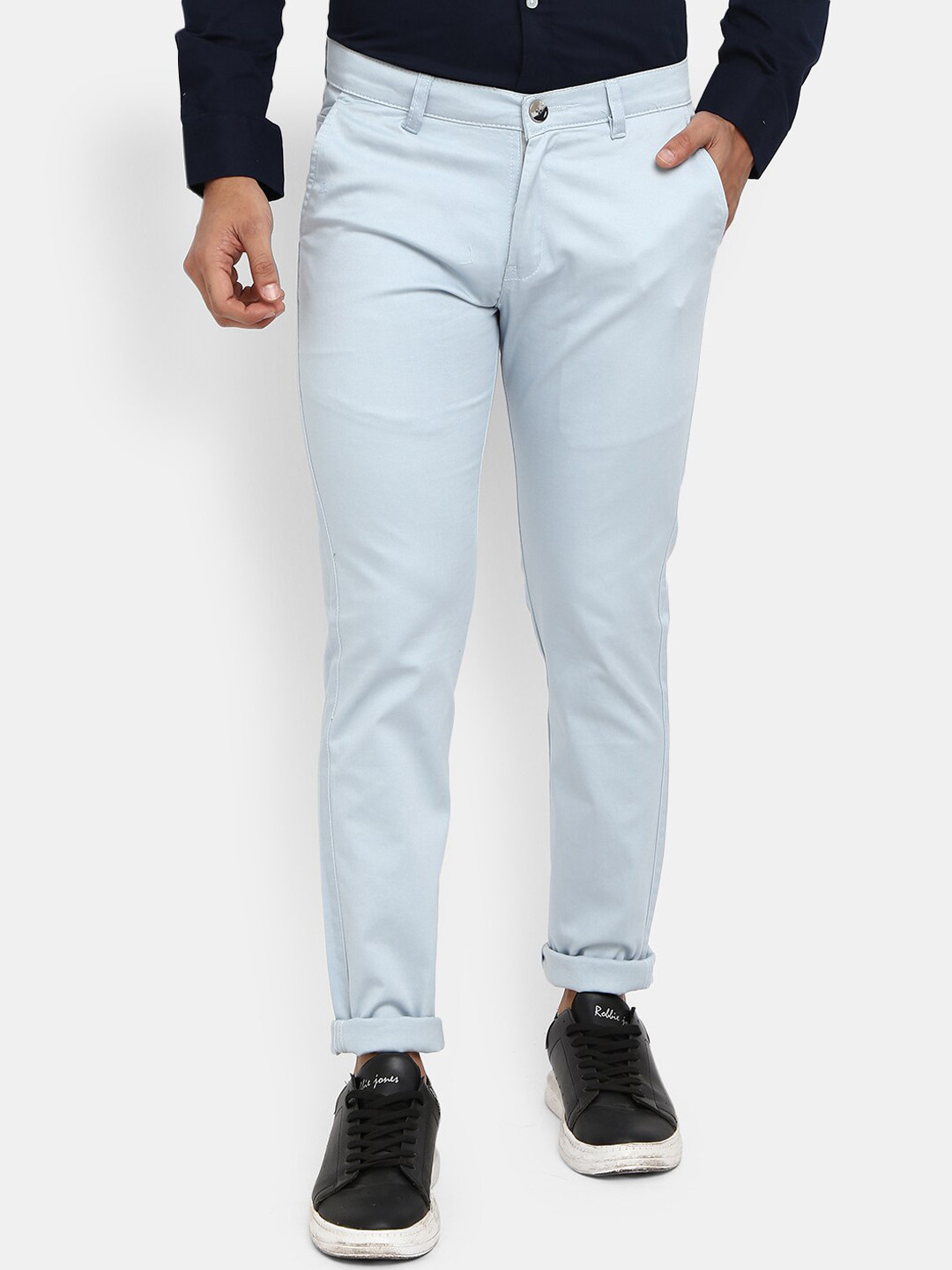

V-Mart Men Blue Classic Slim Fit Trousers