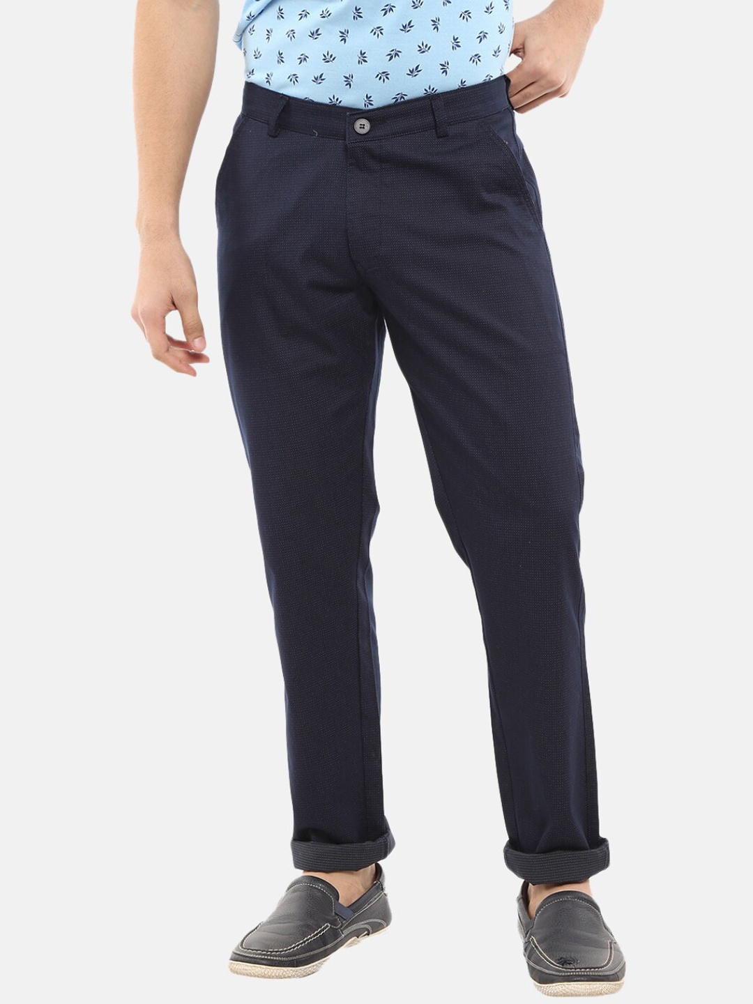 

V-Mart Men Blue Classic Slim Fit Chinos Trouser