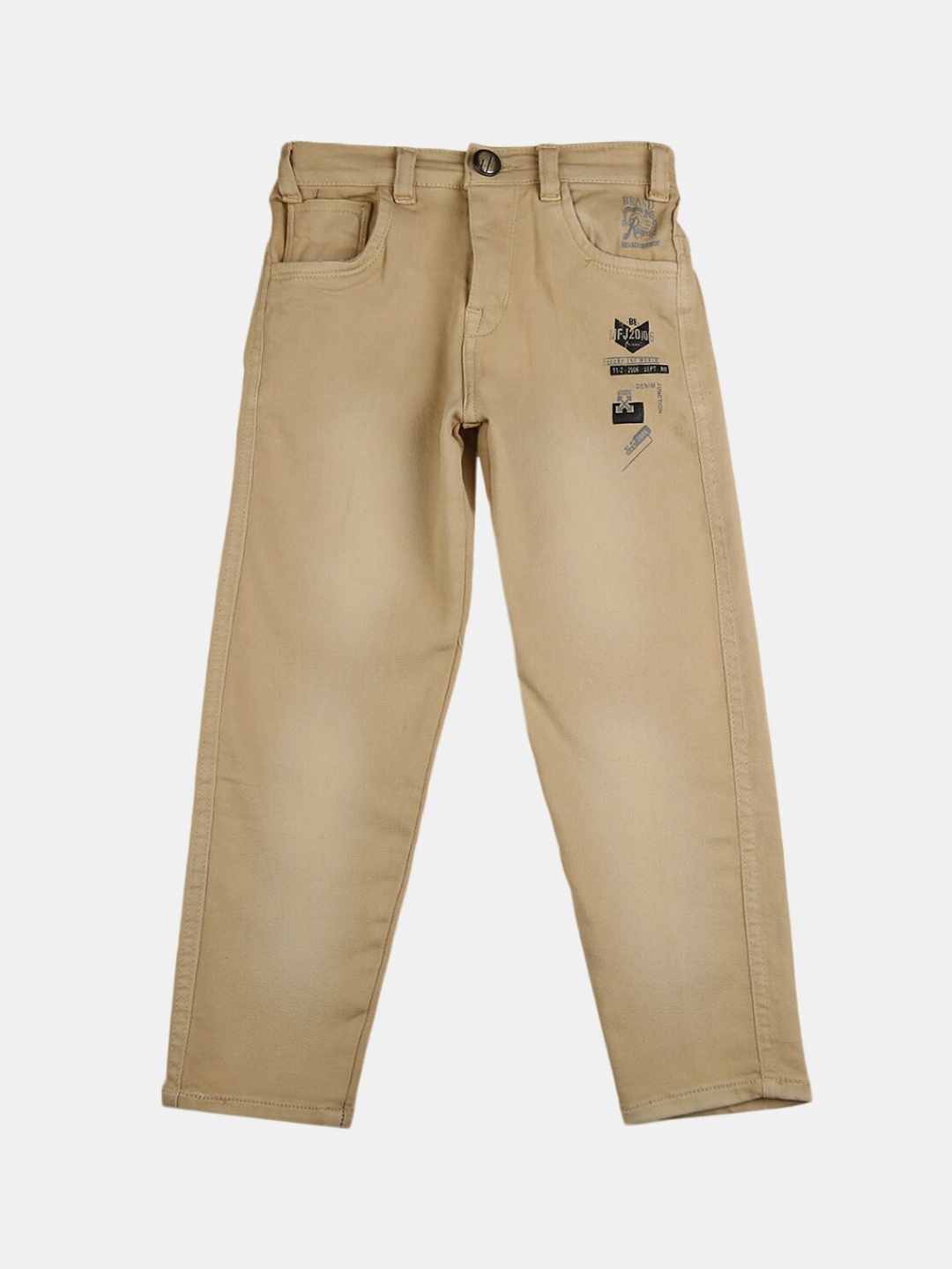 

V-Mart Boys Beige Classic Regular Fit Cotton Trousers