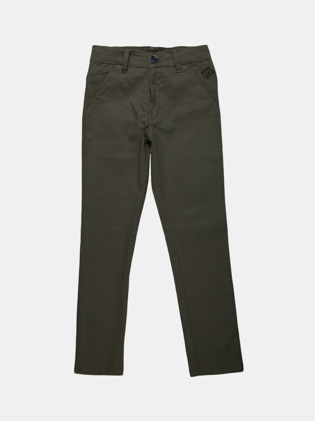 

V-Mart Boys Olive Green Classic Chinos Trousers