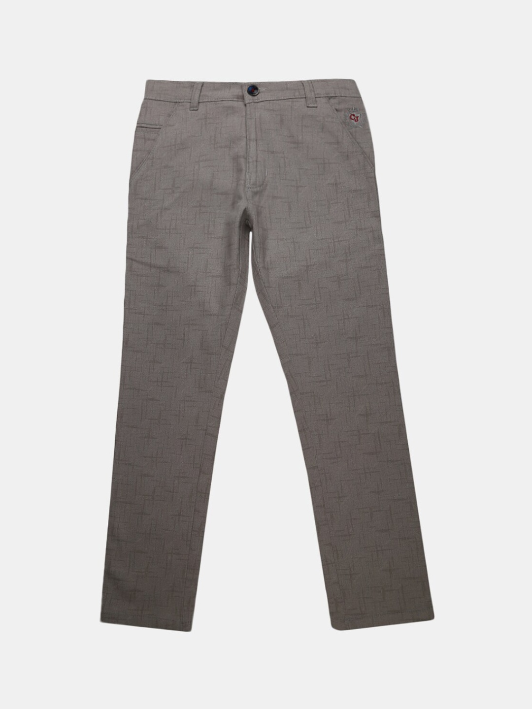 

V-Mart Boys Grey Printed Classic Chinos Trousers
