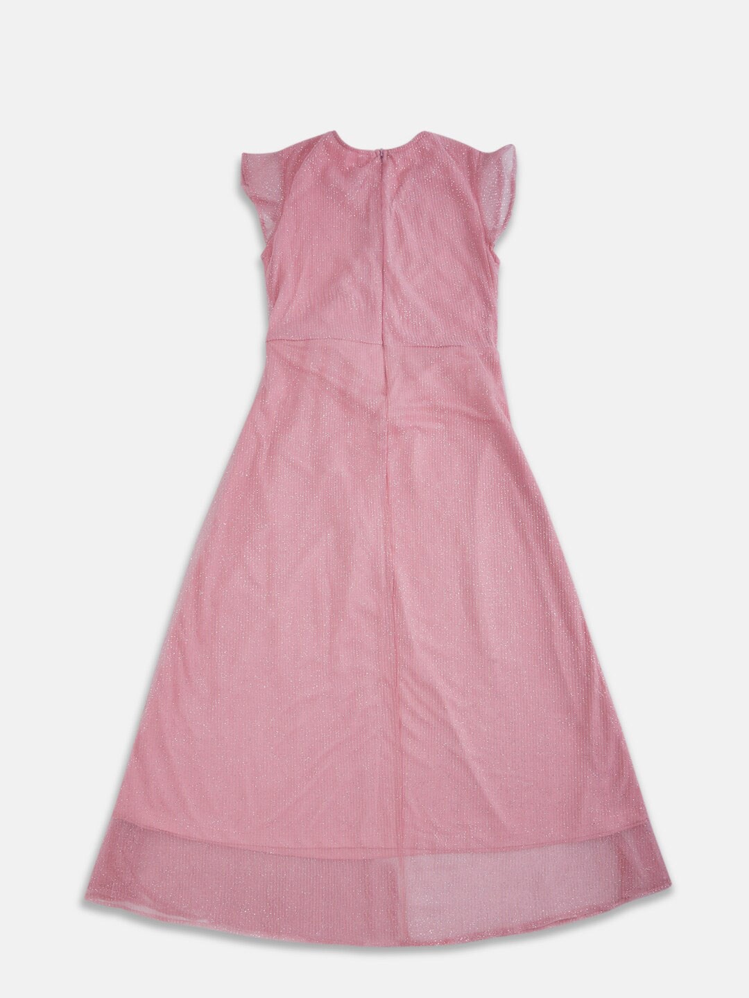 

Pantaloons Girls Junior Pink Solid Dress