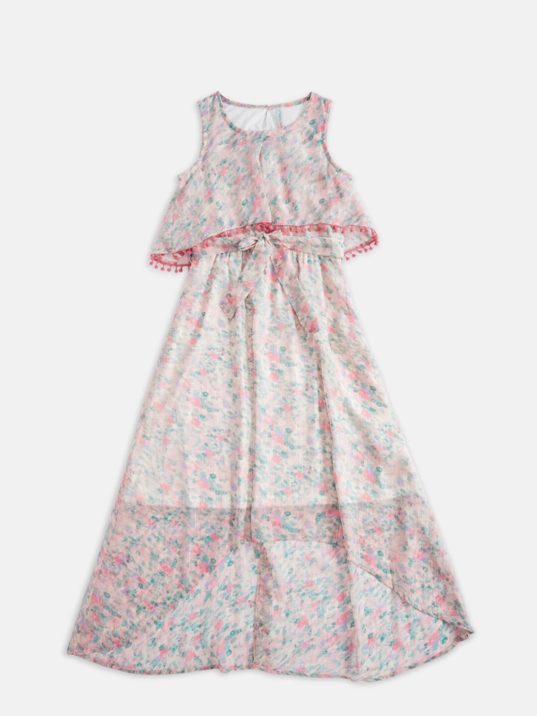 

Pantaloons Junior Multicoloured Floral Maxi Dress, Multi