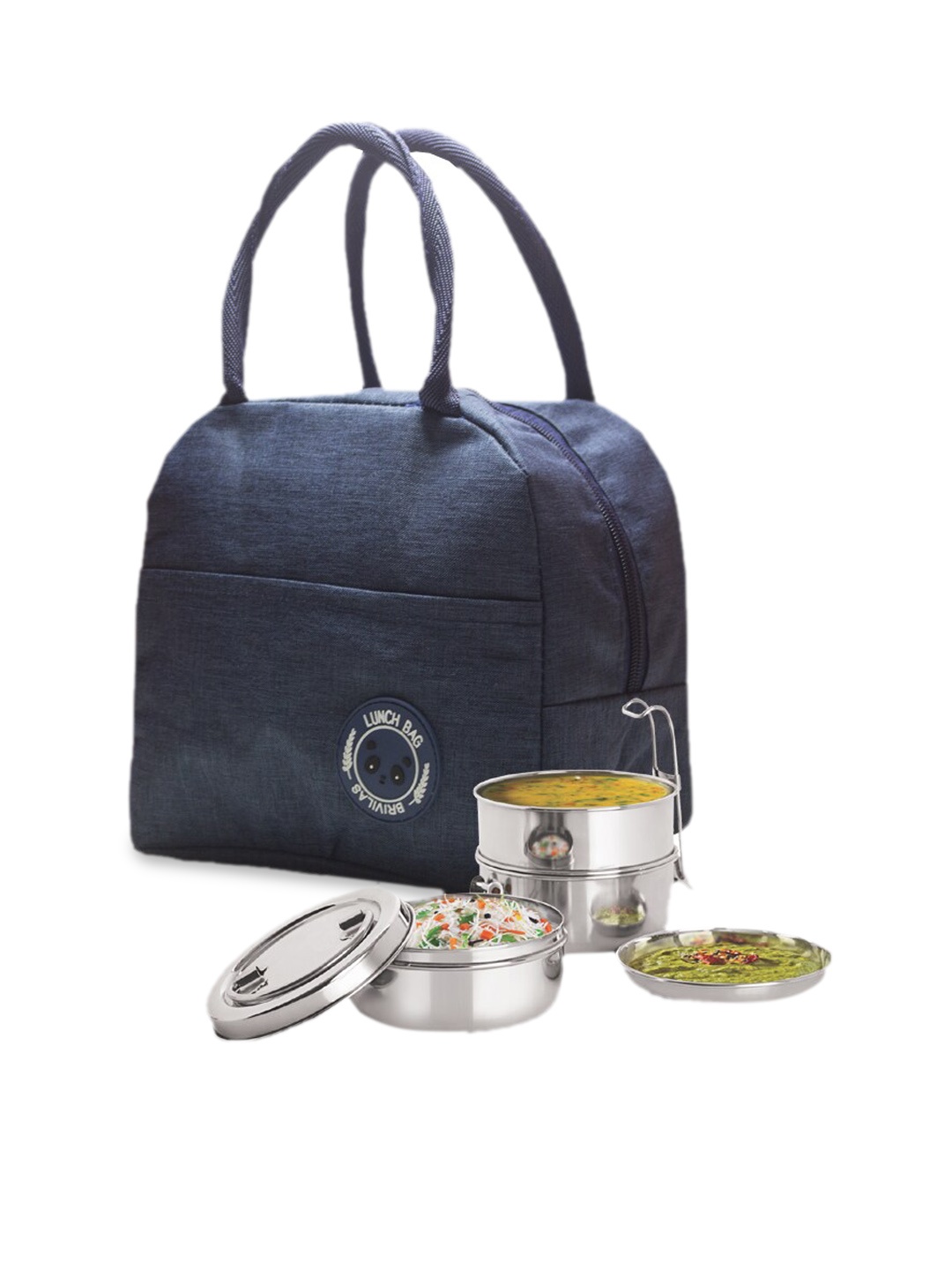 

Queue Blue Solid Insulated Reusable Lunch Bag