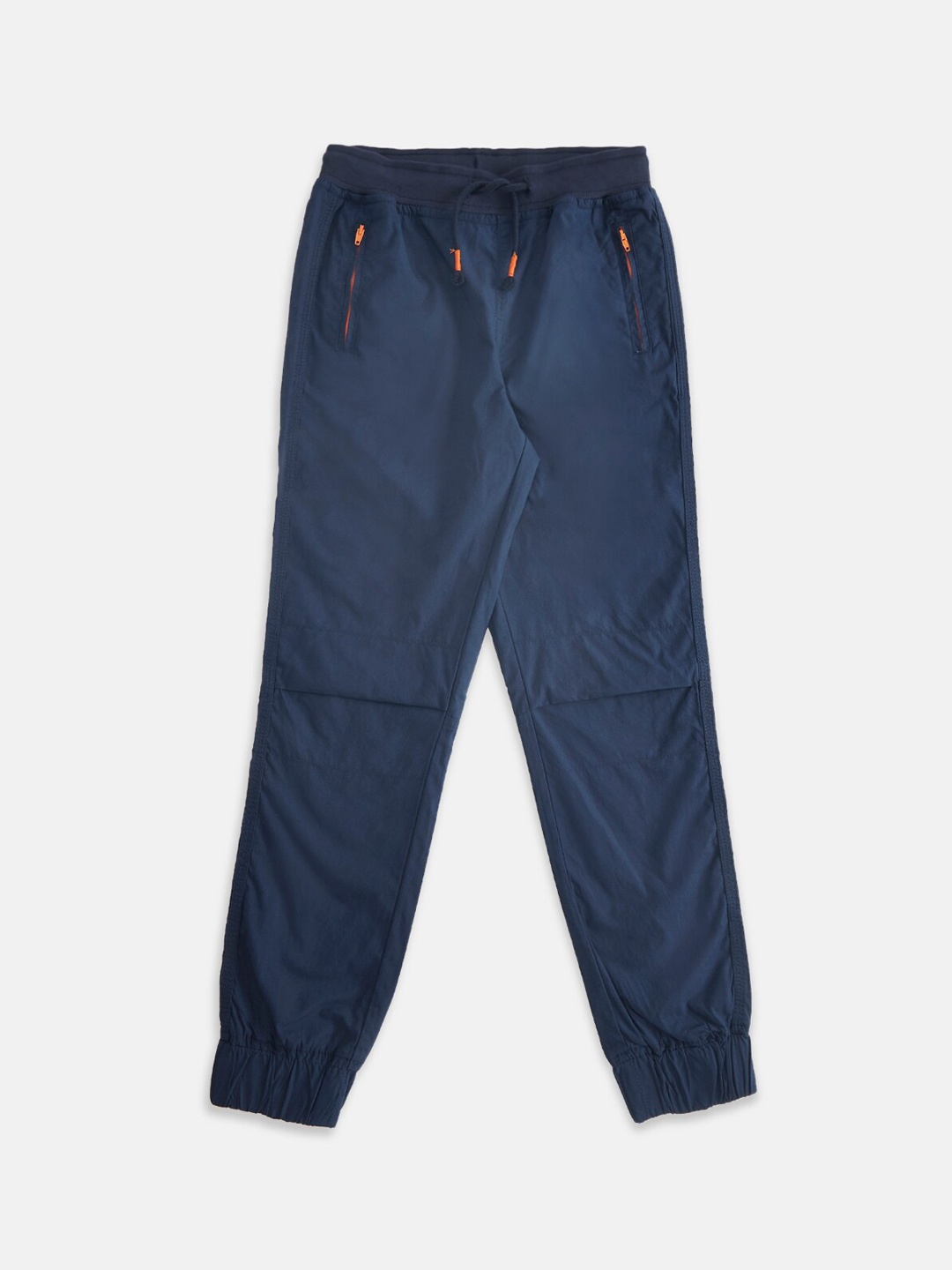 

Pantaloons Junior Boys Navy Blue Solid Cotton Joggers