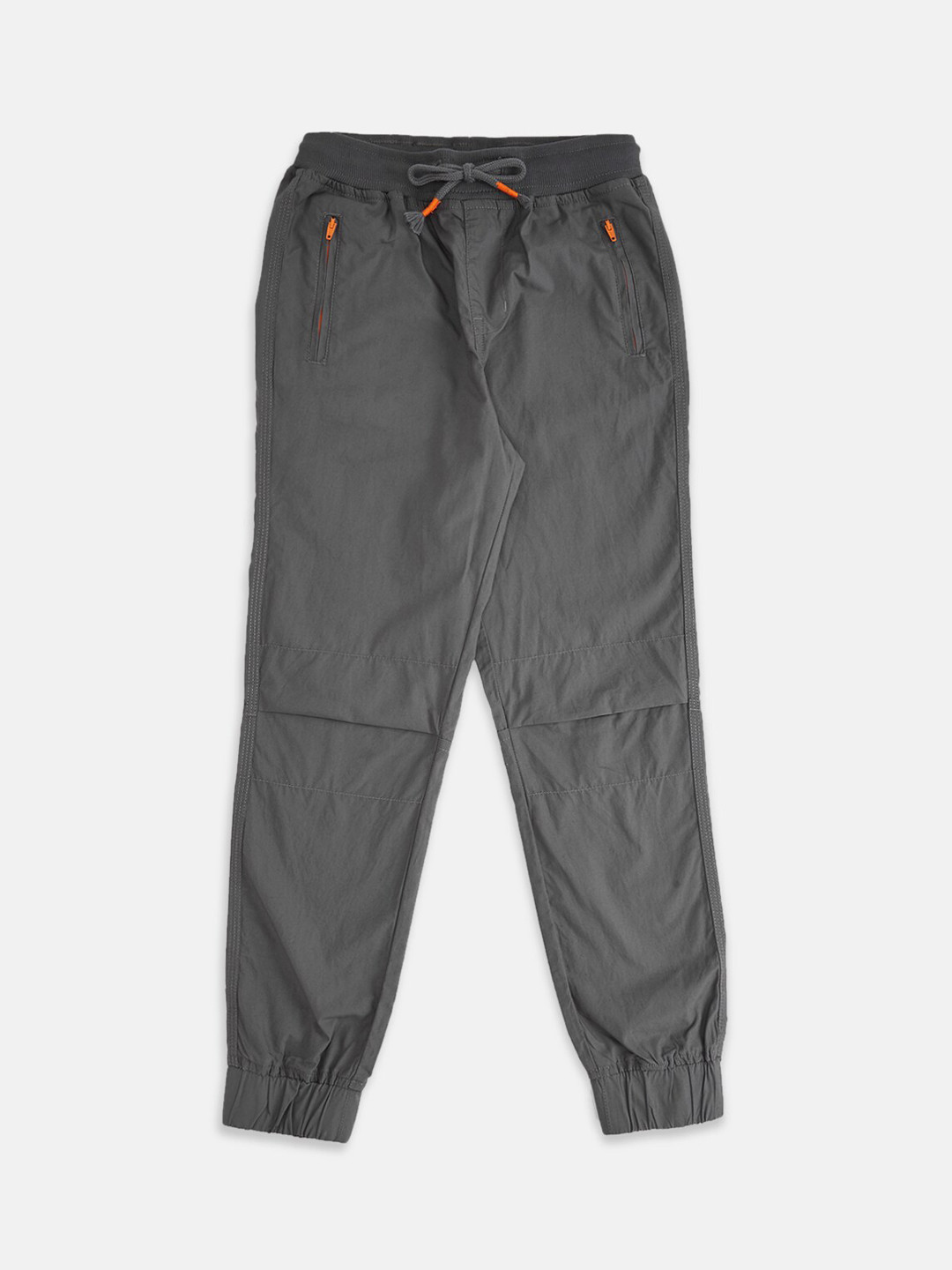 

Pantaloons Junior Boys Grey Solid Cotton Joggers